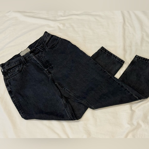 Everlane 90s Cheeky Jean Size 25 Ankle Black Organic Cotton Straight Leg Denim - Picture 16 of 16